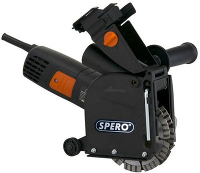 Spéro sphs1001m | coupe-tranchée électrique 1400watt | y compris 2x lames de scie diamantées 125 mm - sphs1001m
