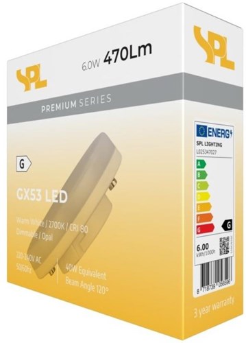 Spot led Spl gx53 6-40w 2700k dimmable - led7395