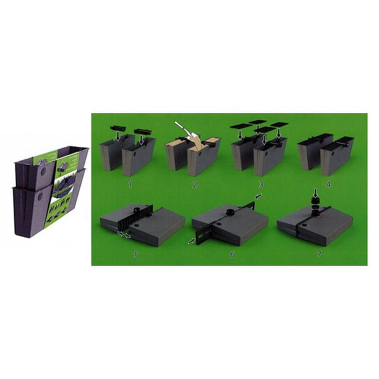 Helcosol pied de parasol 25kg divisé remplissable noir