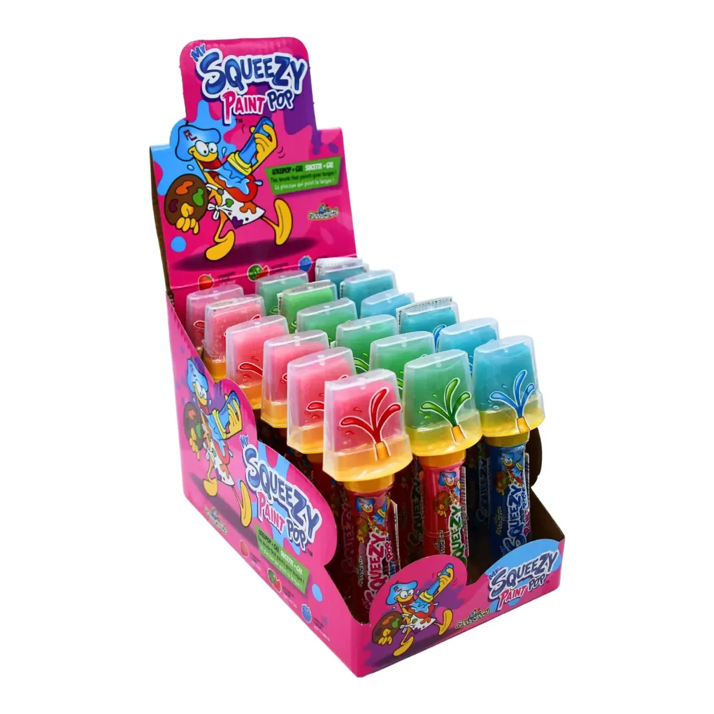 Poupée peintre drôle à presser des bonbons (18 pièces)