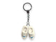 Porte-clés Miffy 2 sabots 4cm blanc bla