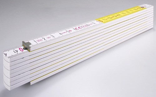 Mètre pliant Abi stla, 417 bois blanc jaune 2m - 14555