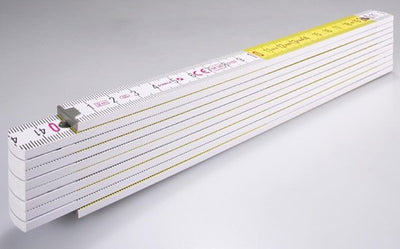 Mètre pliant Abi stla, 417 bois blanc jaune 2m - 14555