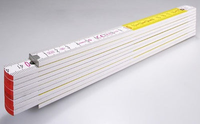 Mètre pliant Abi stla, 717 bois blanc jaune 2m - 01328