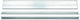 Abi stla rangée, talon plâtrier aluminium. profil en h 200cm - 07828