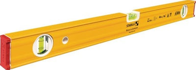 Niveau à bulle Stabila | 200 cm | jaune aluminium | ± 0,5 mm·m | 1 pièce - 19176 19176