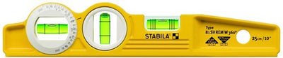 Niveau à bulle Stabila rainure en V 1v1h1x360° fiole 25cm - 16670