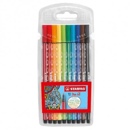 Marqueurs ABI 10 pièces stylo 68