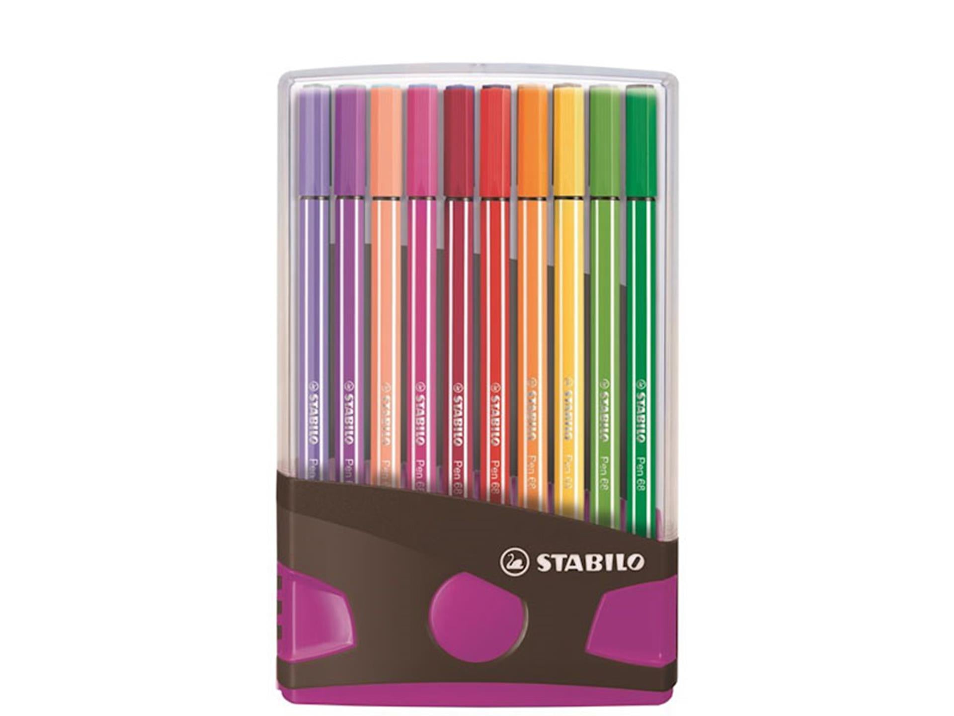 Stabilo Pen 68 Color défilé anthracite rose, 20e.