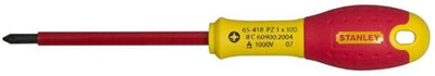 Stanley outils à main tournevis fatmax stanley pozidriv vde pz1 x 100mm - 0-65-418 - 0-65-418