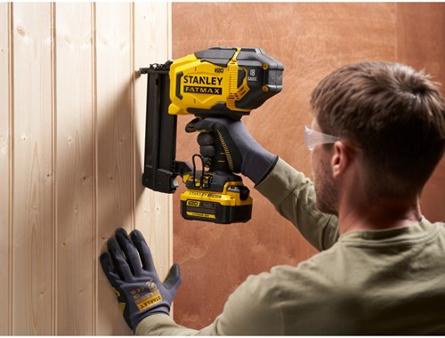 Stanley outils électriques stanley fatmax sfmcn618b v20 | Mini cloueuse à clous à batterie 18ga 18v | sans piles ni chargeur - sfmcn618b-xj