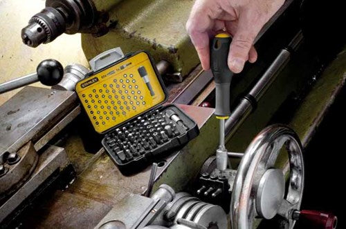 Stanley jeu d'embouts pour outils à main expert pro 1 4 - porte-embouts (61 pièces) - 1-13-902