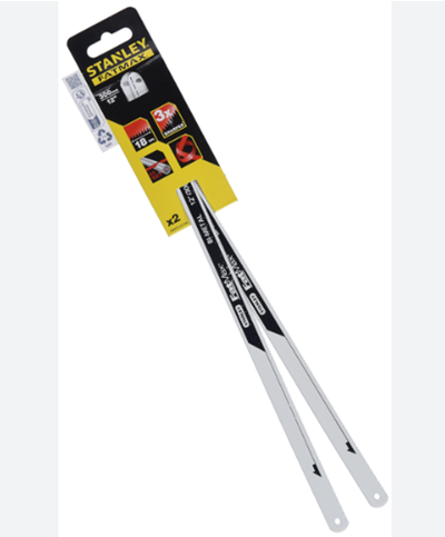 Stanley outils à main fatmax lame de scie à métaux bimat 300mm 2 pièces 18t pouces - fmht0-20194