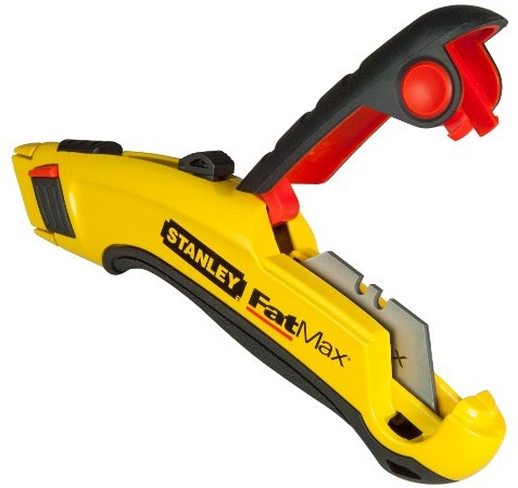 Stanley hand tools couteau extensible fatmax + 5 couteaux de rechange en carbure - 7-10-778