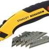Stanley hand tools couteau extensible fatmax + 5 couteaux de rechange en carbure - 7-10-778