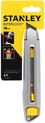 Stanley hand tools couteau sécable interlock 18 mm - 1-10-018 - 1-10-018
