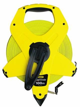 Stanley outils à main arpenteur enrouleur électrique 100 m 12,7 mm - 2-34-777