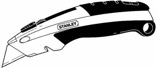 Changement rapide du couteau extensible Stanley