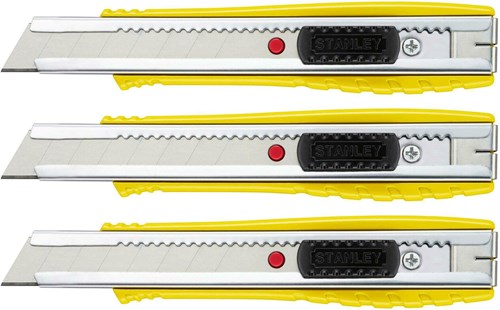 Couteau sécable Stanley tripack fatmax | métal | 18 mm (2+1 gratuit) - fmht10421-0