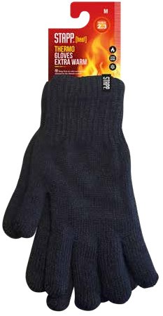 Gants unisexes Stapp Heat Thinsulate 1-pack 70608 thermo | noir 6990 | taille l - 8721198034180