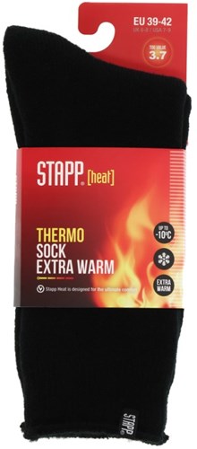 Chaussettes unisexes Stapp Heat 1-pack 70101 | noir 6990 | taille 43 - 8721198029070