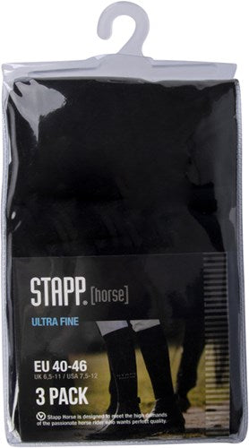 Stapp chaussettes hautes pour chevaux ultra fines, lot de 3 33700 | multicolore | taille 36 - 8719534006922