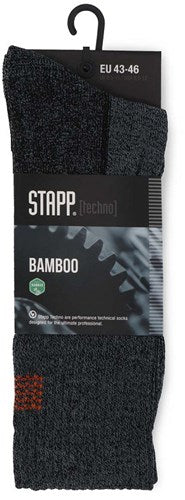 Stapp chaussettes techno bambou 28400 gris foncé orange | 6556 gris foncé orange | taille 42 - 00.134.007.39