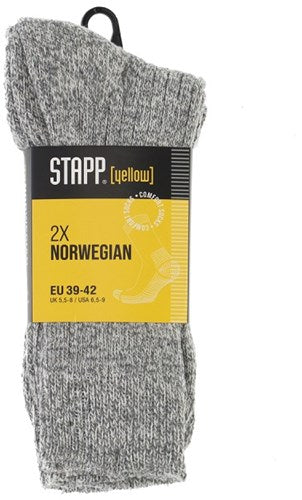Stapp chaussettes norvégiennes jaunes lot de 2 4405 | 600 norvégiens | taille 46 - 38.134.003.02
