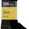 Stapp jaune quart de chaussettes 2-pack 4435 | 699 noir | taille 50 - 38.134.046.47