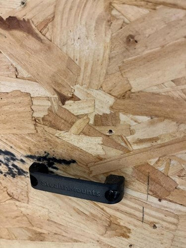 Sangle de banc à montage furtif | noir | 6 pièces - bb-pl-blk-6