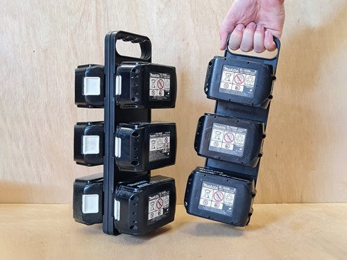 Carte de batterie Stealthmounts pour Makita LXT avec poignée | noir - bd-mk18-h-1