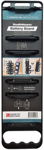 Carte de batterie Stealthmounts pour Makita LXT avec poignée | noir - bd-mk18-h-1