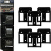 Supports de batterie à montage furtif pour bosch 18v | noir | 6 pièces - bm-bo18-6