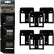 Supports de batterie à montage furtif pour bosch 18v | noir | 6 pièces - bm-bo18-6