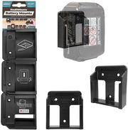 Supports de batterie à montage furtif pour makita 18v | noir | 6 pièces - bm-mk18-6 - afbeelding 1