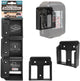 Supports de batterie à montage furtif pour makita 18v | noir | 6 pièces - bm-mk18-6