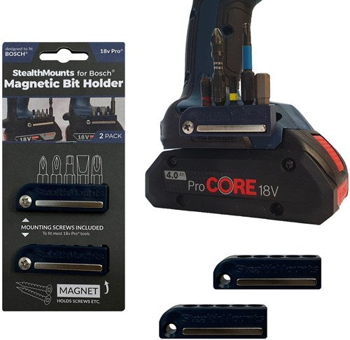 Porte-embout à montage furtif pour bosch 18v | bleu | 2 pièces - soutien-gorge-bo-blu-2