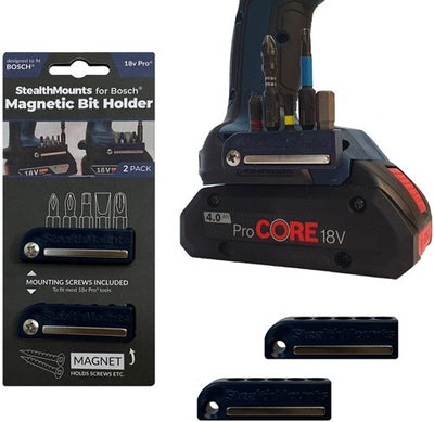 Porte-embout à montage furtif pour bosch 18v | bleu | 2 pièces - soutien-gorge-bo-blu-2