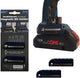 Porte-embout à montage furtif pour bosch 18v | bleu | 2 pièces - soutien-gorge-bo-blu-2