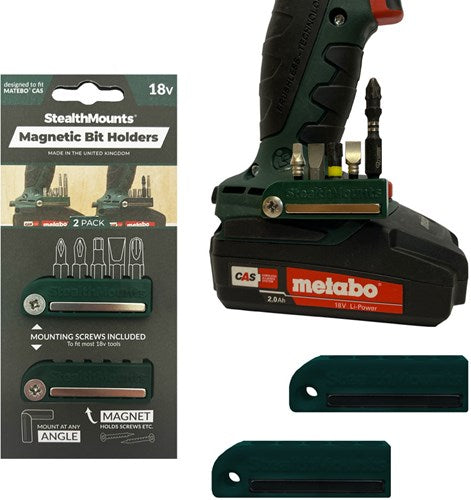 Porte-embout à montage furtif pour cas Metabo | vert | 2 pièces - bh-mt-grn-2