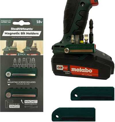 Porte-embout à montage furtif pour cas Metabo | vert | 2 pièces - bh-mt-grn-2