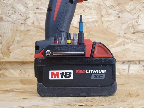 Porte-embout à montage furtif pour Milwaukee M18 | noir | 2 pièces - bra-mw18-blk-2