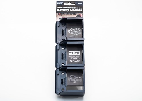 Stealthmounts bm-bo18-blu-6 support de batterie pour bosch 18v pro | bleu | Paquet de 6 - bm-bo18-blu-6