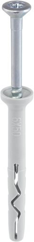 Steelies Ultimate Impact Plug Nylon 6x 60 Collier fraisé PZ2 galvanisé | 50 pièces - kea10600601