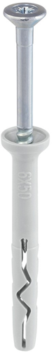 Steelies Ultimate Impact Plug nylon 6x 80 collier fraisé pz2 galvanisé | 50 pièces - kea10600801