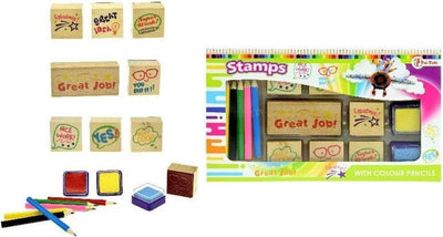 Tampon toi-toys avec crayons de couleur