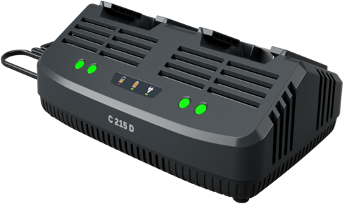 Stiga c215d | chargeur double pour 2 batteries - 271020100 21