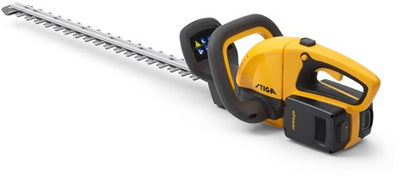 Kit taille-haie à batterie Stiga HT 300e | 3 séries | 0,3 kW | balais de charbon | 54 cm | 23 mm | y compris 2x batterie 2.0ah 20v e 22 + chargeur c 215 s - 273302501 st1