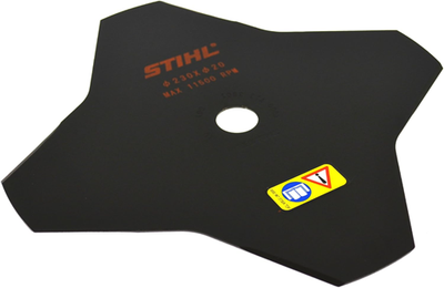 Accessoires Stihl lame de coupe d'herbe | 4 tranchants | 230mm - 40007133801