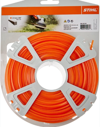 Accessoires Stihl ligne de coupe carrée en rouleau | ø 2,4 mm x 83,0 m - 00009302641